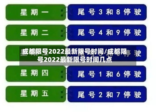 成都限号2022最新限号时间/成都限号2022最新限号时间几点-第2张图片