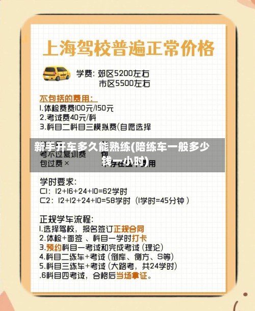 新手开车多久能熟练(陪练车一般多少钱一小时)-第2张图片