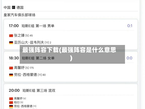 最强阵容下载(最强阵容是什么意思)-第2张图片