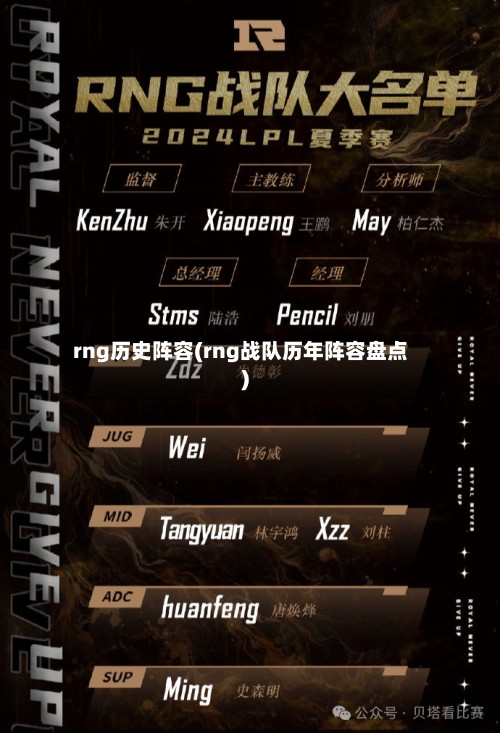 rng历史阵容(rng战队历年阵容盘点)