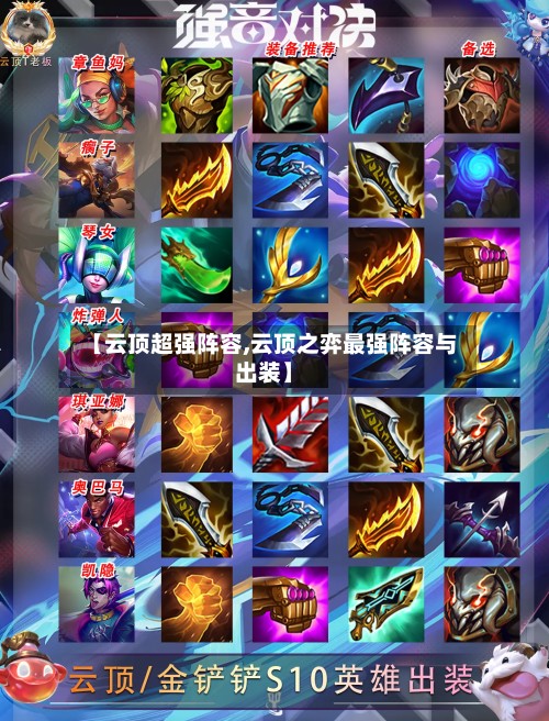 【云顶超强阵容,云顶之弈最强阵容与出装】