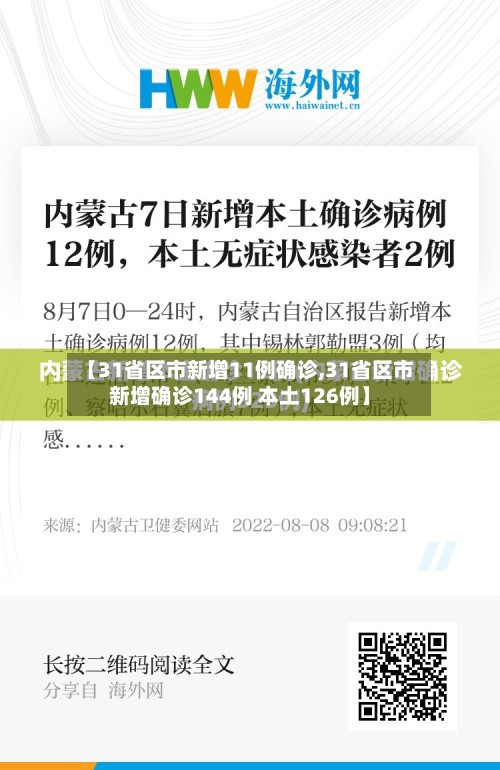 【31省区市新增11例确诊,31省区市新增确诊144例 本土126例】-第2张图片