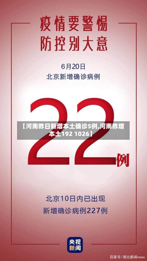 【河南昨日新增本土确诊5例,河南昨增本土192 1026】-第3张图片