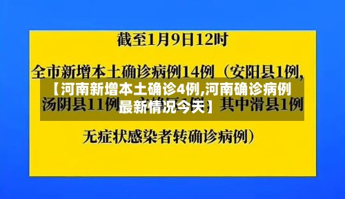 【河南新增本土确诊4例,河南确诊病例最新情况今天】