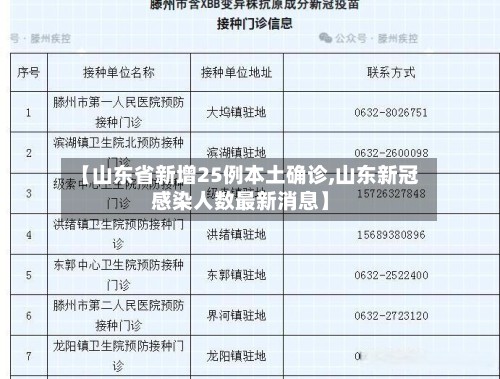 【山东省新增25例本土确诊,山东新冠感染人数最新消息】-第3张图片
