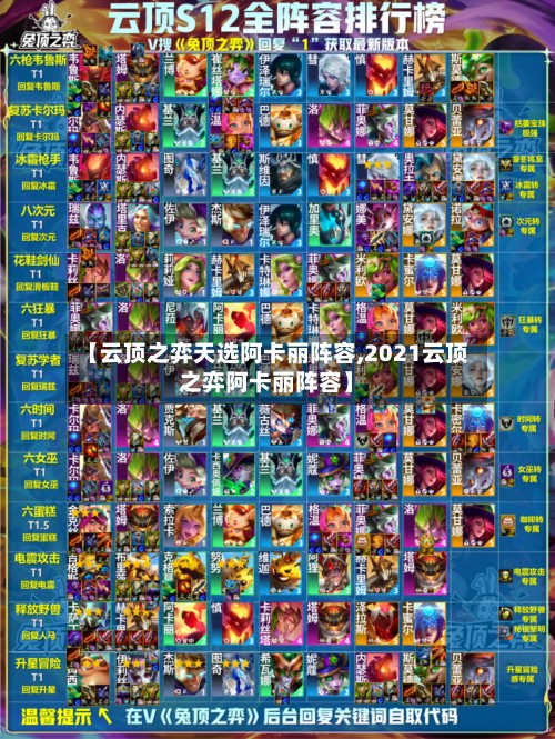 【云顶之弈天选阿卡丽阵容,2021云顶之弈阿卡丽阵容】