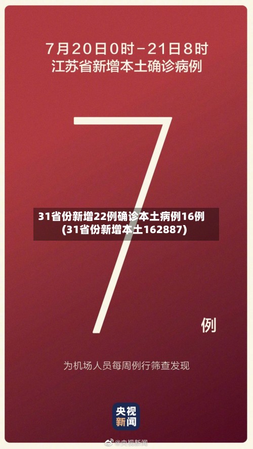 31省份新增22例确诊本土病例16例(31省份新增本土162887)-第2张图片