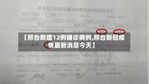 【邢台新增12例确诊病例,邢台新冠疫情最新消息今天】