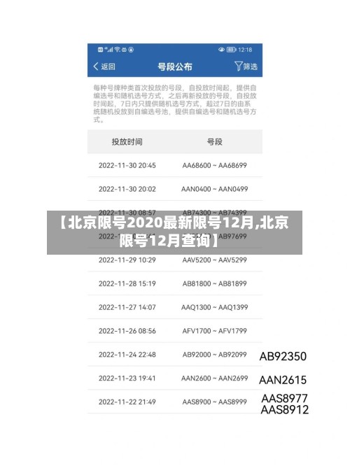 【北京限号2020最新限号12月,北京限号12月查询】-第3张图片