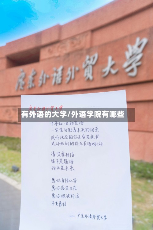 有外语的大学/外语学院有哪些-第3张图片