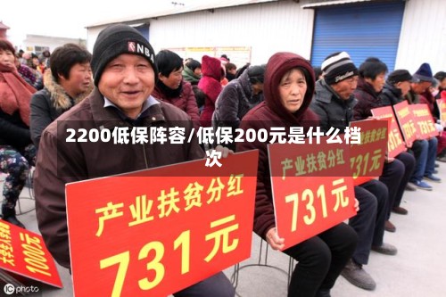 2200低保阵容/低保200元是什么档次