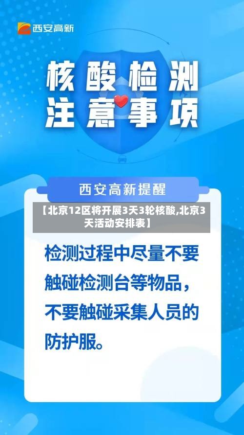 【北京12区将开展3天3轮核酸,北京3天活动安排表】-第2张图片