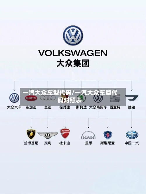 一汽大众车型代码/一汽大众车型代码对照表-第2张图片