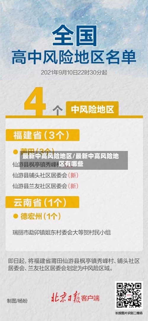 最新中高风险地区/最新中高风险地区有哪些