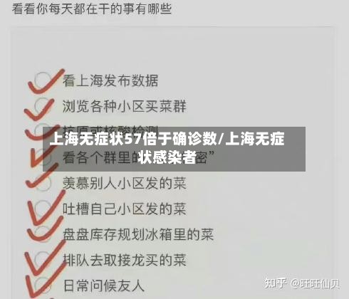 上海无症状57倍于确诊数/上海无症状感染者