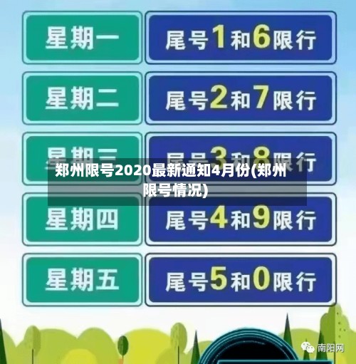 郑州限号2020最新通知4月份(郑州限号情况)-第3张图片