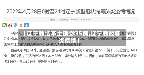 【辽宁新增本土确诊35例,辽宁新冠肺炎疫情】