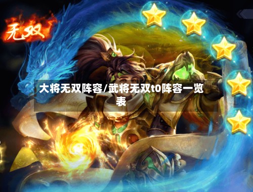 大将无双阵容/武将无双t0阵容一览表