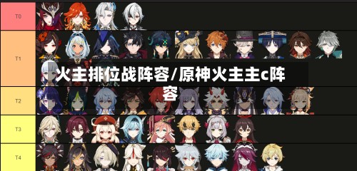 火主排位战阵容/原神火主主c阵容