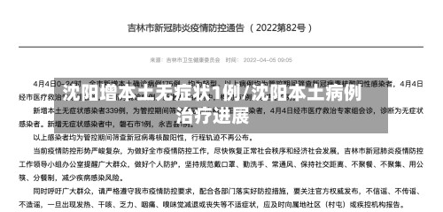 沈阳增本土无症状1例/沈阳本土病例治疗进展-第3张图片