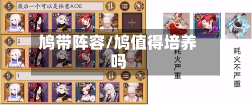 鸠带阵容/鸠值得培养吗