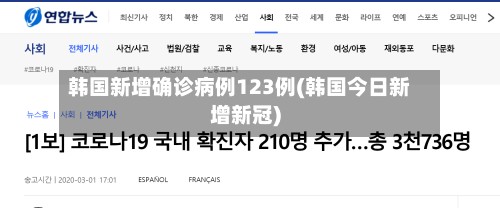 韩国新增确诊病例123例(韩国今日新增新冠)-第2张图片