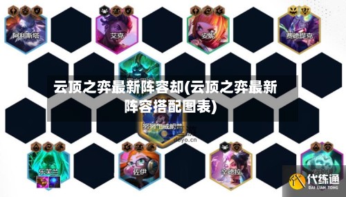 云顶之弈最新阵容却(云顶之弈最新阵容搭配图表)