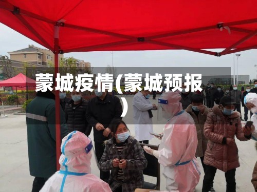 蒙城疫情(蒙城预报)