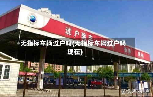 无指标车辆过户吗(无指标车辆过户吗现在)