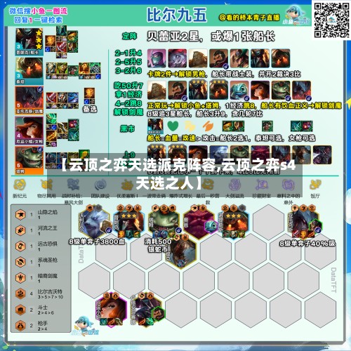 【云顶之弈天选派克阵容,云顶之弈s4天选之人】
