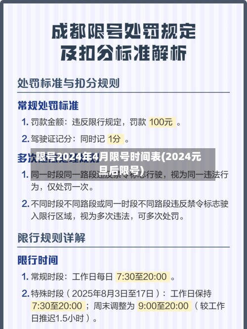 限号2024年4月限号时间表(2024元旦后限号)-第2张图片
